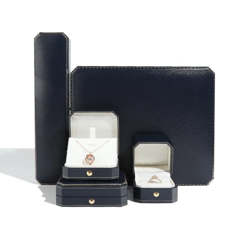 Personalized Custom Leather Hinge Jewelry Box