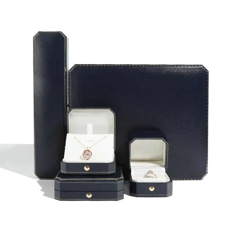Personalized Custom Leather Hinge Jewelry Box