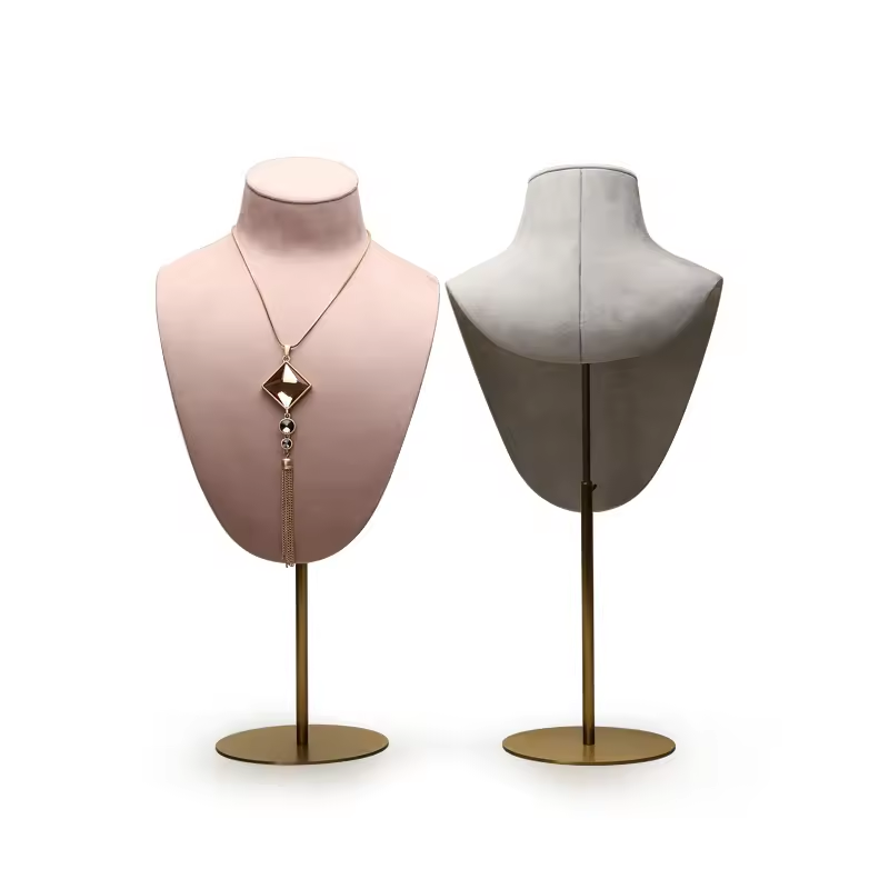 Custom Boutique Necklace Busts Jewelry Display Ideas For Retail