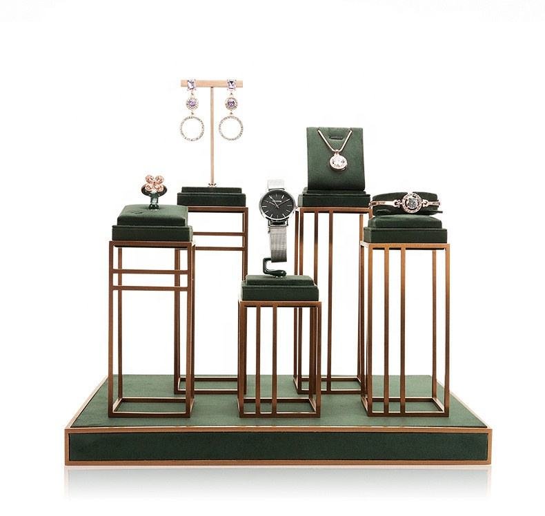 Retail Velvet Jewelry Display Ring Earring Bracelet Necklace Stand