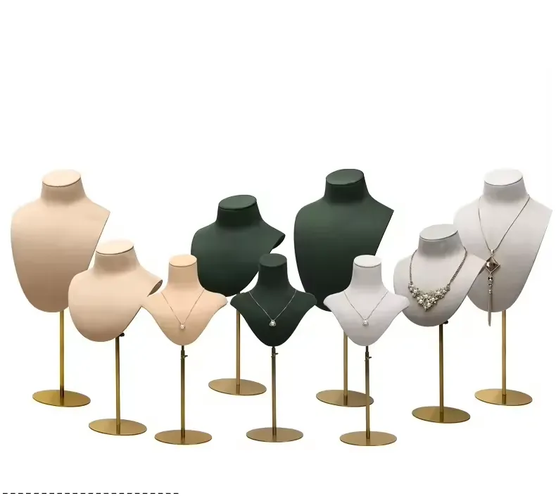 Custom Boutique  Necklace  Busts Jewelry Display Ideas For Retail