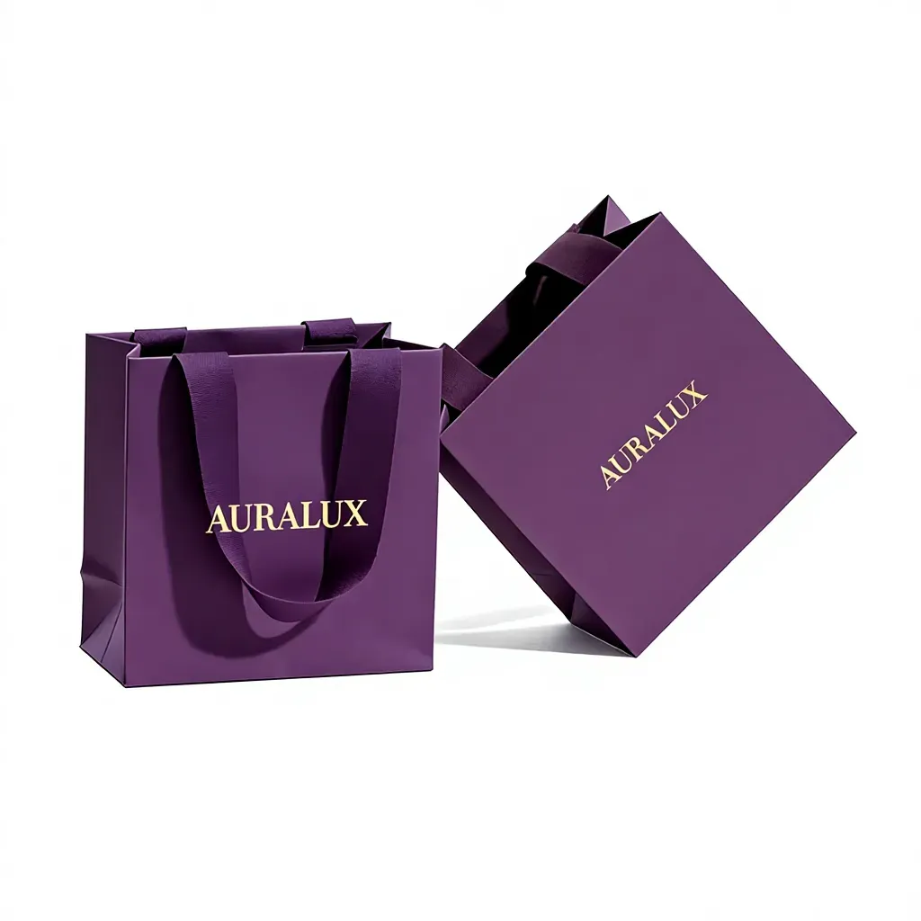Customized Jewellery Paper Bag Design For Wedding Gift