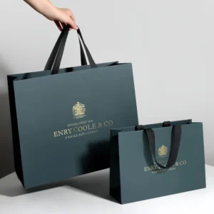 Customized Matte Wrapping Paper Bag With Handles