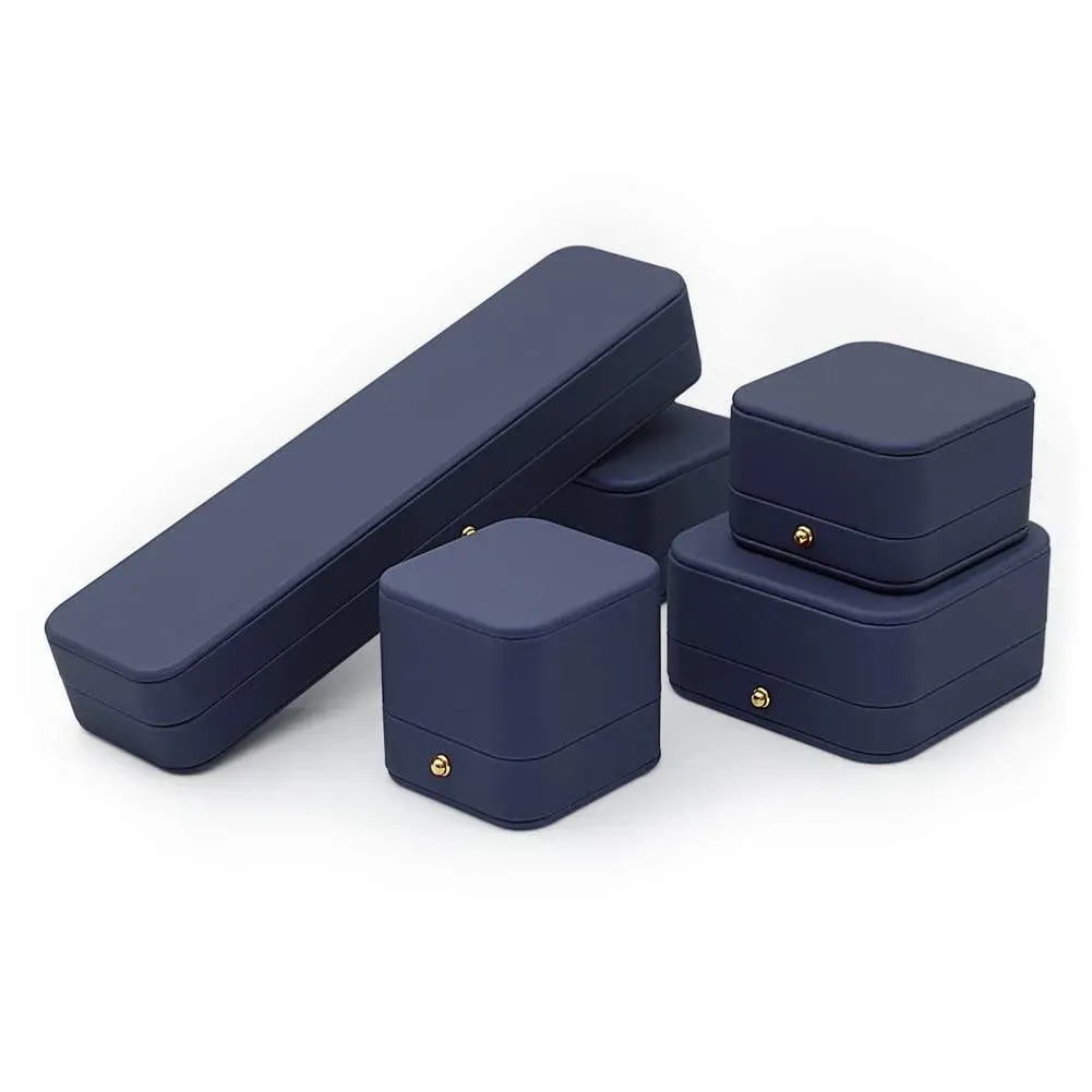 Custom Wedding Ring Men Velvet Lining Jewelry Box