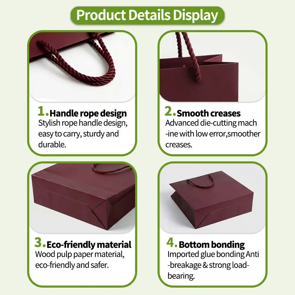 Branded Art Paper Shopping Bags Soft Touch Paper Bags