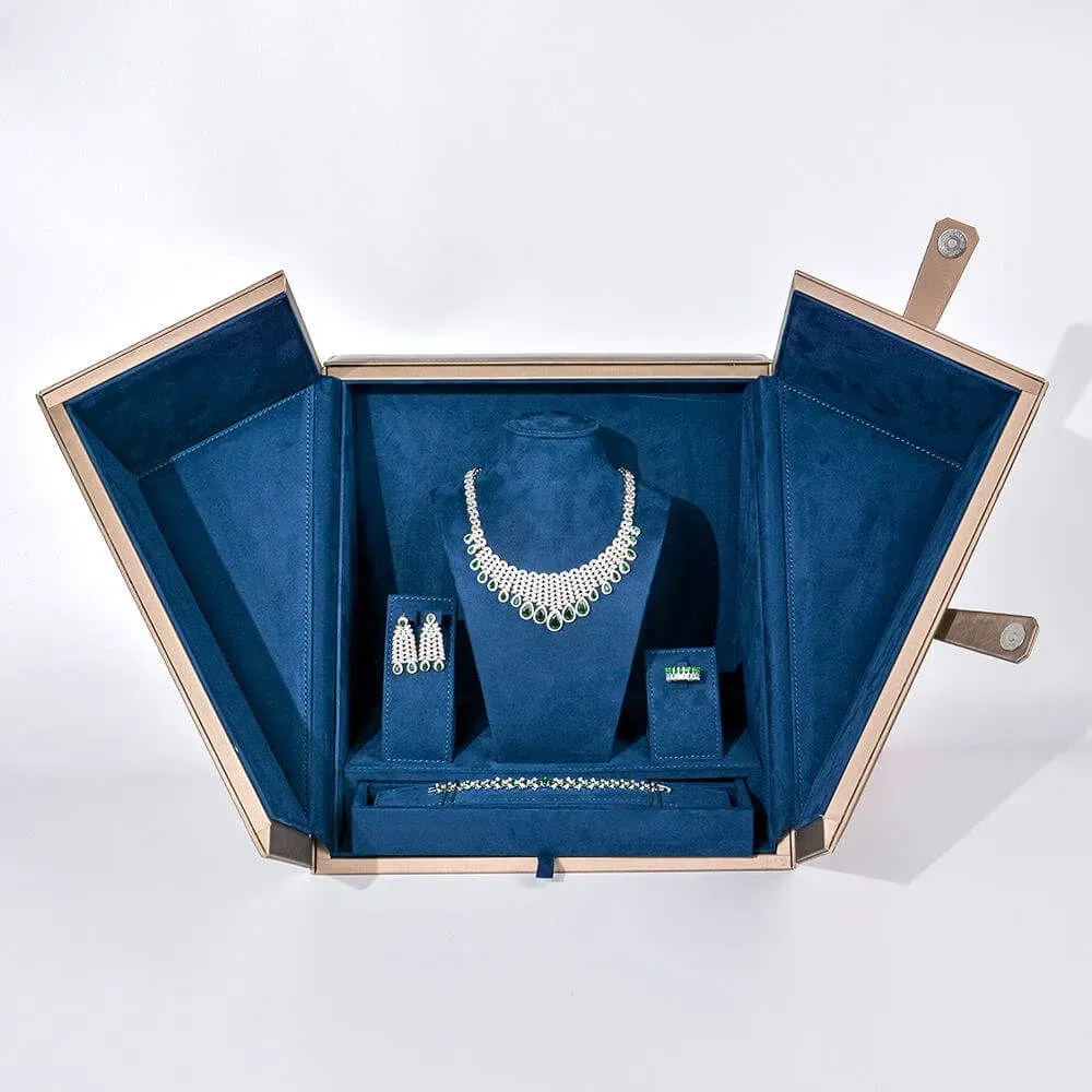 Large Necklace Bust Display Case Jewelry Boxes Armoires
