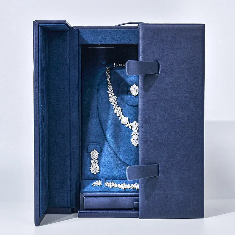Chinese Retail Wood Leather Jewelry Boxjewelry Display