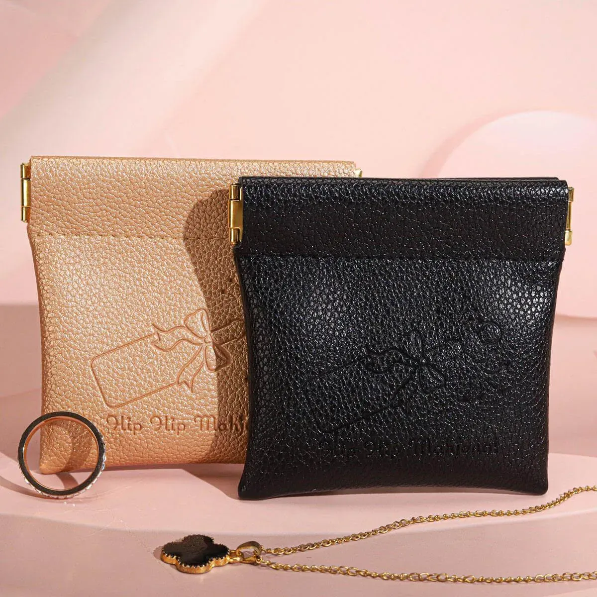 Handmade Premium Leather Bag Durable Storage for Jewelry