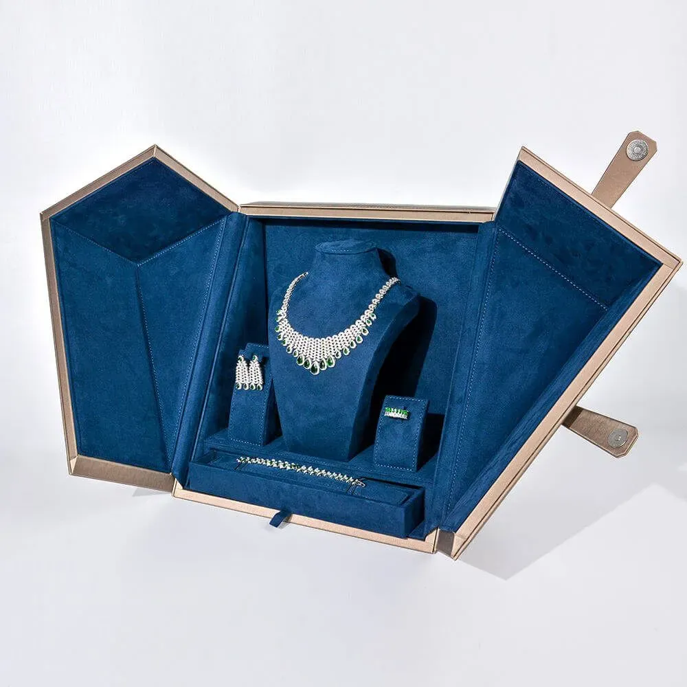 Large Necklace Bust Display Case Jewelry Boxes Armoires