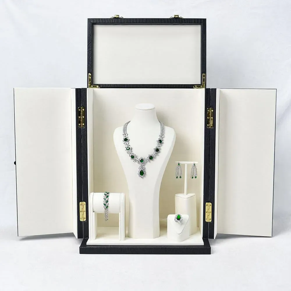 Luxury Countertop Jewelry Display Cases Jewelry Boxes With Locking
