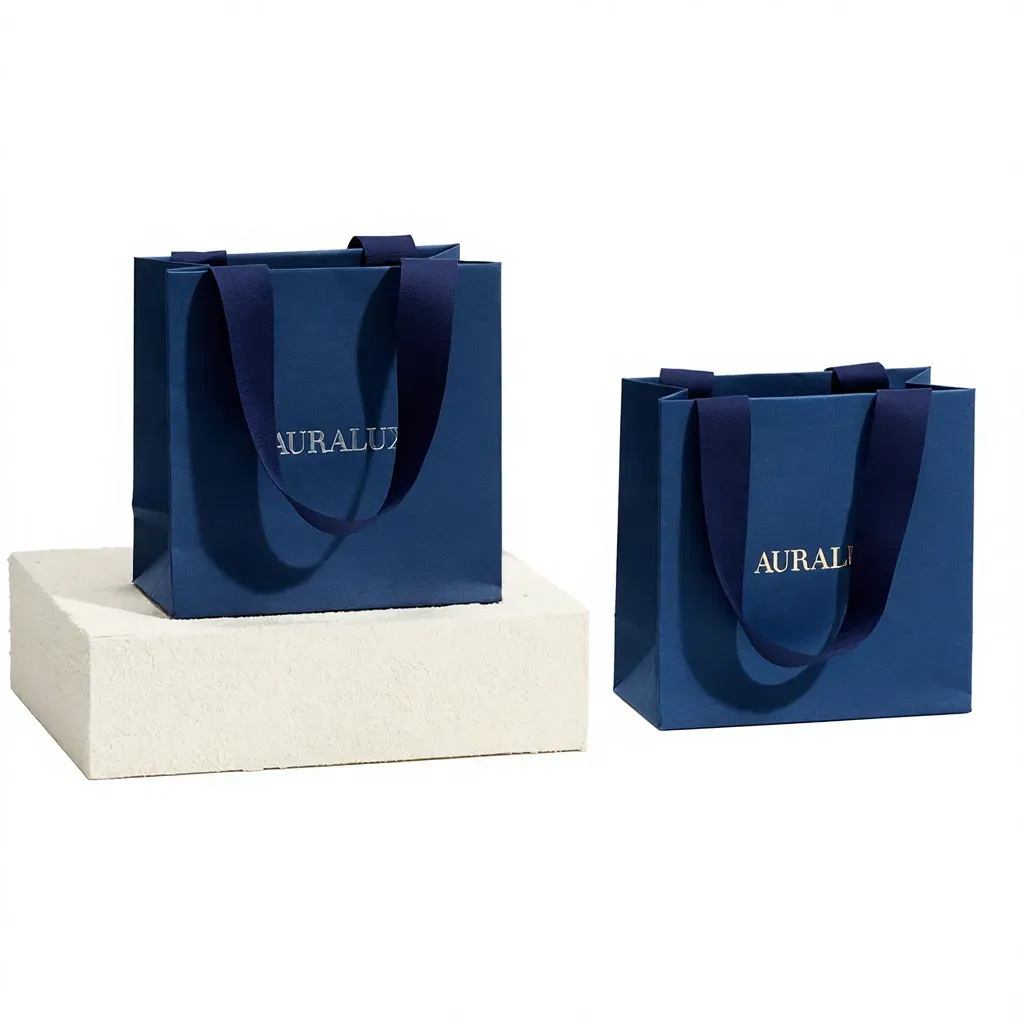 Customized Jewellery Paper Bag Design For Wedding Gift