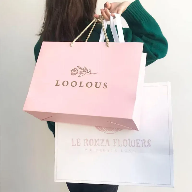 Printed Black Carry Paper Bag With Eye Holes